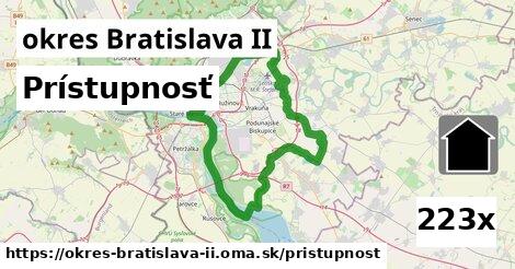 prístupnosť v okres Bratislava II
