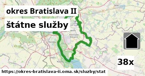 štátne služby, okres Bratislava II