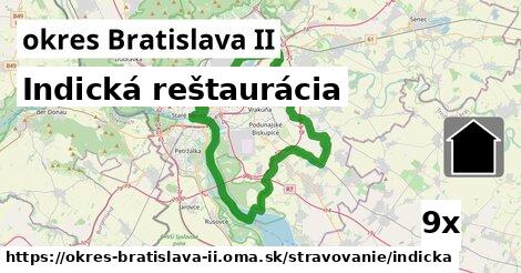 Indická reštaurácia, okres Bratislava II