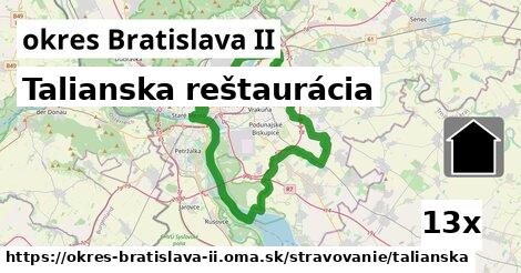 Talianska reštaurácia, okres Bratislava II
