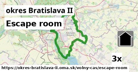 Escape room, okres Bratislava II