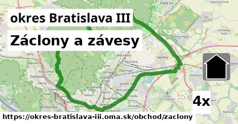 Záclony a závesy, okres Bratislava III