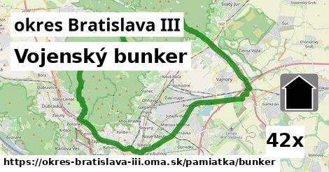 Vojenský bunker, okres Bratislava III