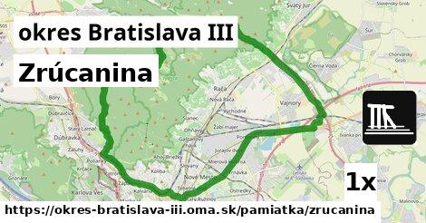 Zrúcanina, okres Bratislava III