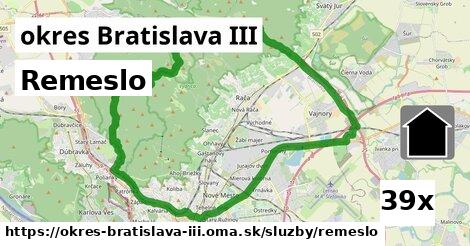 Remeslo, okres Bratislava III