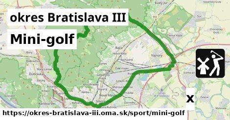 Mini-golf, okres Bratislava III