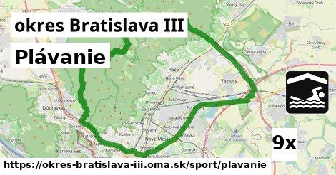 plávanie v okres Bratislava III