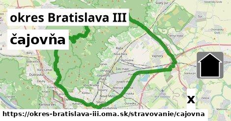 čajovňa, okres Bratislava III
