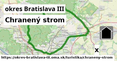 Chranený strom, okres Bratislava III