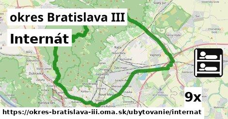 Internát, okres Bratislava III