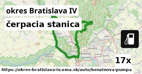 čerpacia stanica, okres Bratislava IV