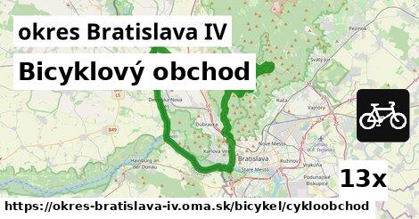 Bicyklový obchod, okres Bratislava IV