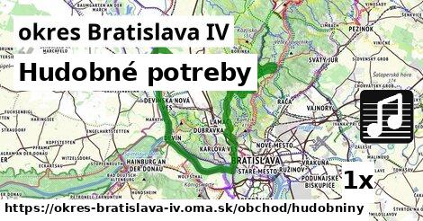 Hudobné potreby, okres Bratislava IV