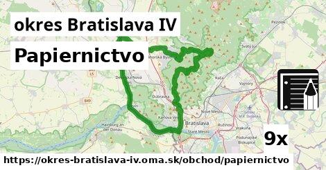 Papiernictvo, okres Bratislava IV