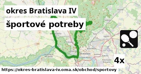 športové potreby, okres Bratislava IV