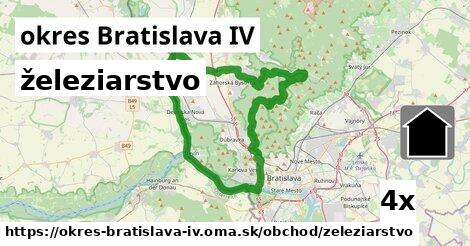 železiarstvo, okres Bratislava IV