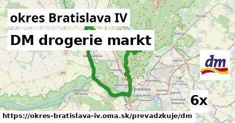 DM drogerie markt, okres Bratislava IV