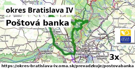 Poštová banka, okres Bratislava IV