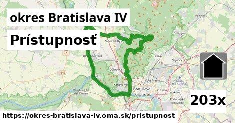 prístupnosť v okres Bratislava IV