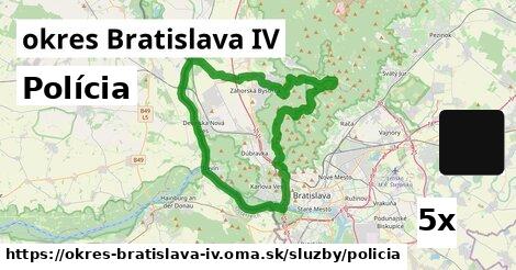Polícia, okres Bratislava IV