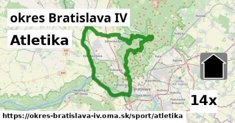 Atletika, okres Bratislava IV