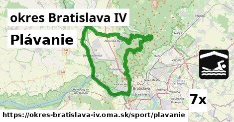 Plávanie, okres Bratislava IV