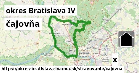 čajovňa, okres Bratislava IV
