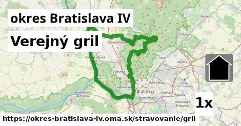 Verejný gril, okres Bratislava IV