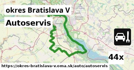 Autoservis, okres Bratislava V