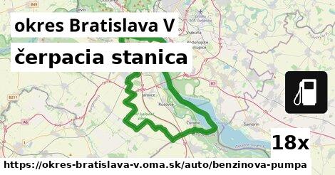 čerpacia stanica, okres Bratislava V