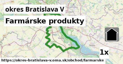 Farmárske produkty, okres Bratislava V