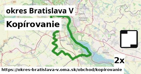 Kopírovanie, okres Bratislava V