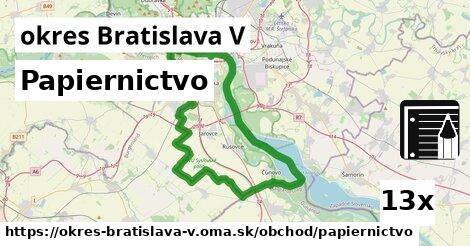 Papiernictvo, okres Bratislava V