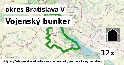 Vojenský bunker, okres Bratislava V