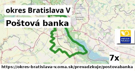 Poštová banka, okres Bratislava V