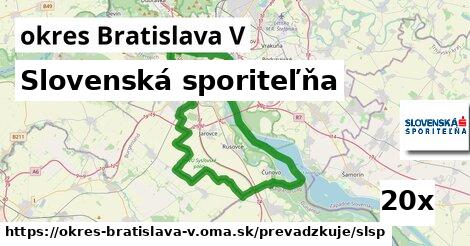 Slovenská sporiteľňa, okres Bratislava V