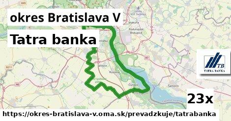 Tatra banka, okres Bratislava V