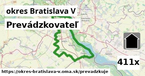 prevádzkovateľ v okres Bratislava V