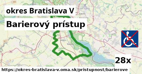 Barierový prístup, okres Bratislava V