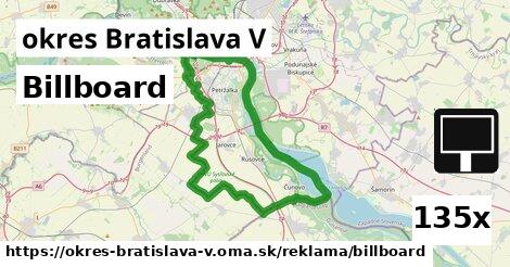 Billboard, okres Bratislava V