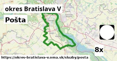 Pošta, okres Bratislava V