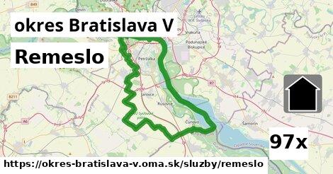 Remeslo, okres Bratislava V