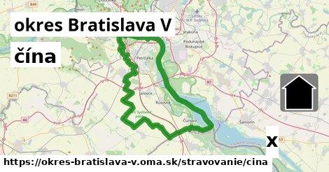 čína, okres Bratislava V