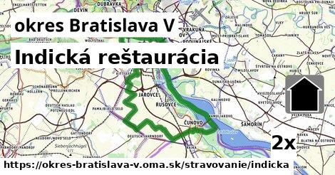 Indická reštaurácia, okres Bratislava V