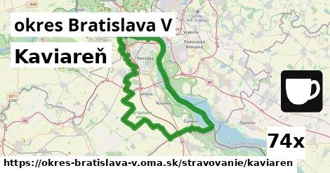 Kaviareň, okres Bratislava V