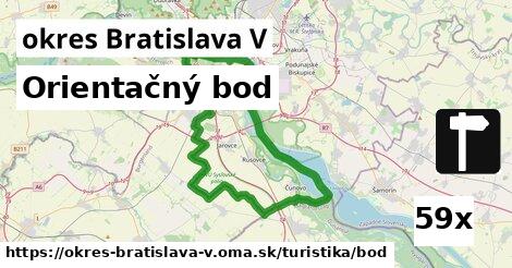 Orientačný bod, okres Bratislava V