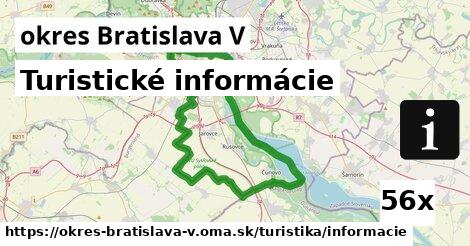 Turistické informácie, okres Bratislava V