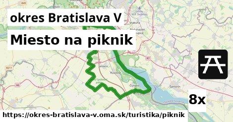 Miesto na piknik, okres Bratislava V