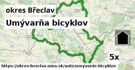 Umývarňa bicyklov, okres Břeclav