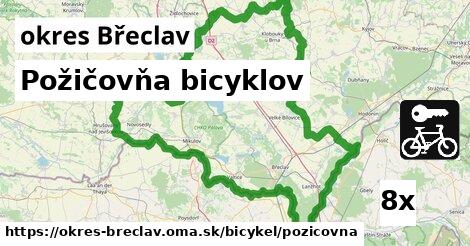 Požičovňa bicyklov, okres Břeclav